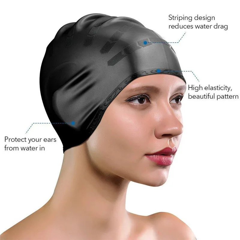 FAVSPORTS для мужчин и женщин Высокая спандекс большой размер одежда плавания шапка