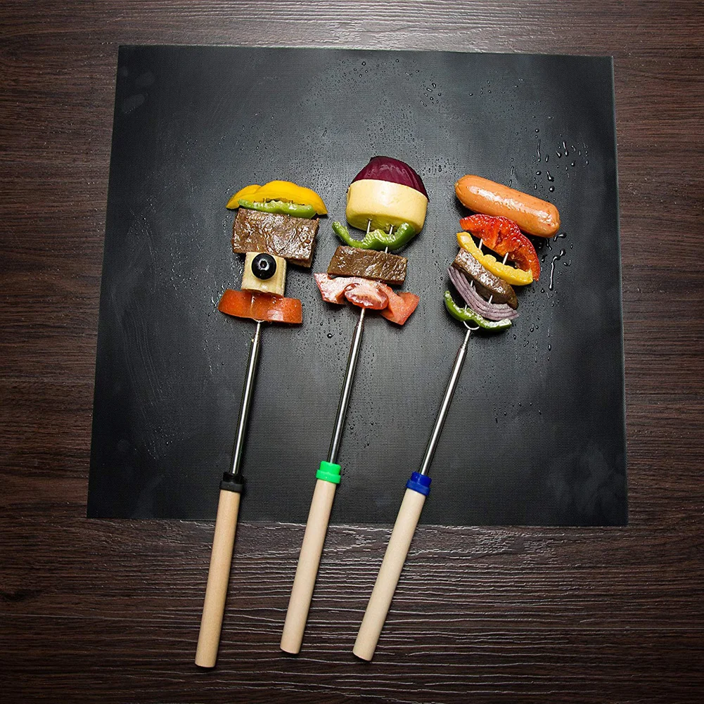 Nayachic Non-stick BBQ Grill Mat 40 * 33cm Baking Teflon Cooking Grilling Sheet Heat Resistance Easily Cleaned Kitchen Tools |