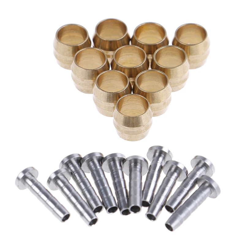 10 Set BH90 Bike Brake Hose Hydraulic Disc Brake Olive Connect Insert for Shimano BH90 BH59 Hydraulic Disc Brake Cable