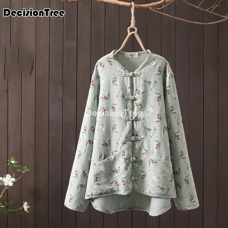 Традиционное китайское кимоно для женщин кардиган блузка рубашка с цветами