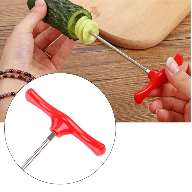 CTREE 1 шт. кухонные аксессуары с ручным роликом спиральный слайсер редис картофель
