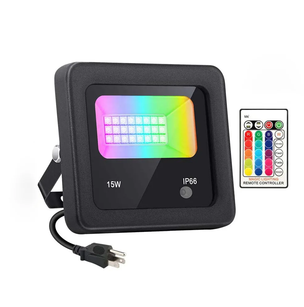 15 Вт 25 35 RGBW светодиодный светильник потока s IP66 водонепроницаемый с регулируемой