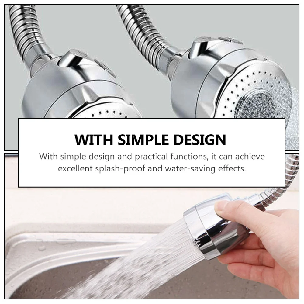 

2pcs Splashproof Nozzle Rotatable Sprayer Rotating Tap Filter