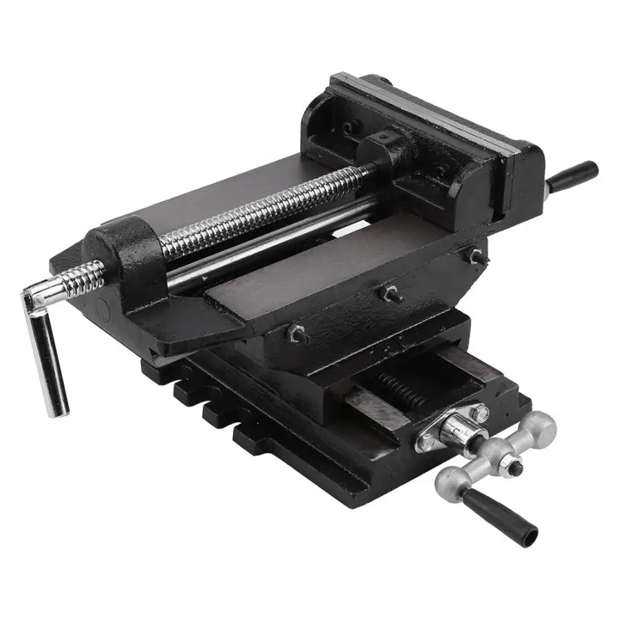 

6inch Work Table Vise 6inch 150mm Cross Slide Drill Press Milling Machine Clamp Vice Universal Woodworking Bench Vise