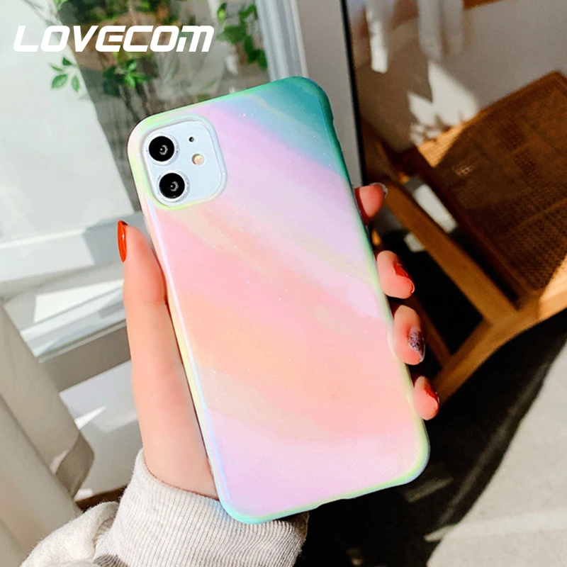 Чехол для телефона iPhone 11 Pro Max XR X XS 7 8 Plus с градиентом синего цвета мягкий чехол IMD