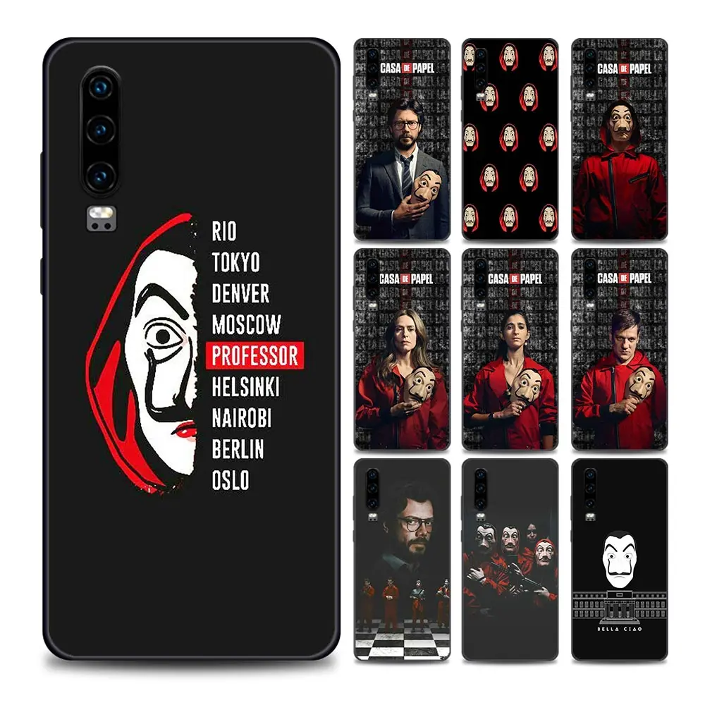 

La Casa De Papel Phone Case for Huawei P10 Lite 20 30 40 Lite E Pro Plus 50 Pro P Smart Z Soft Silicone Cover Coque
