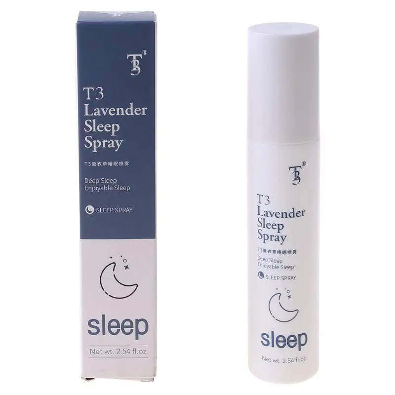 

75ml Lavender Deep Sleep Pillow Spray Insomnia Essential Oil Extract Relieve Stress Relief Anxiety