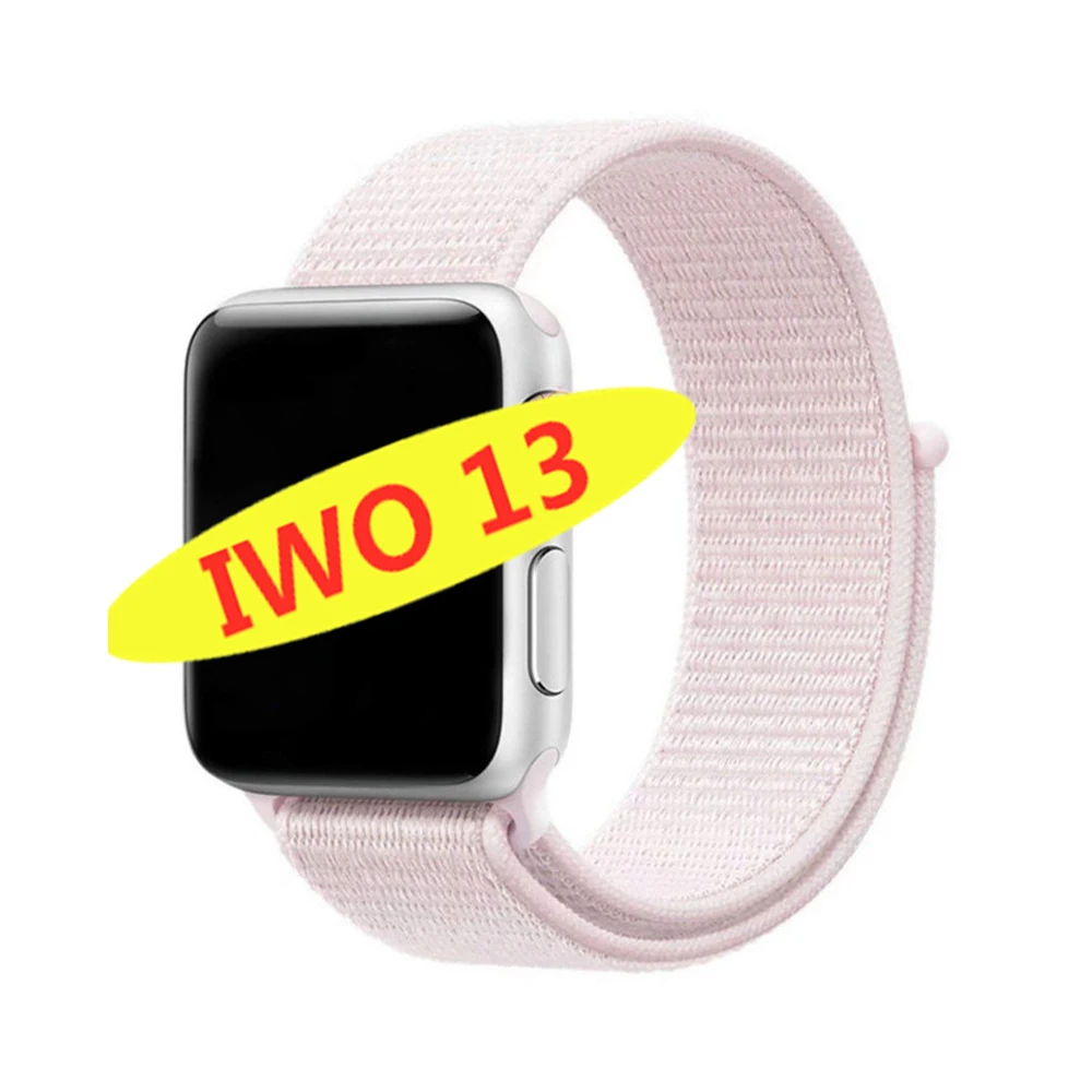 Nylon strap IWO 13 умные часы серии 5 1:1 44 мм Ip68 Водонепроницаемые для apple iPhone 11 MAX IOS Android smartwatch для женщин и мужчин PK IWO 10/11/12 - Цвет: Nylon strap