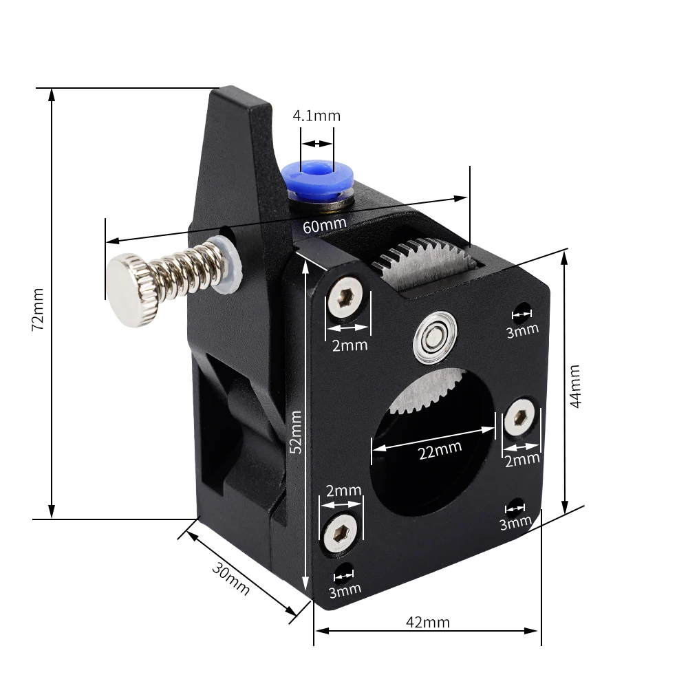 Mega Metal MK8 Extruder Bowden Dual Drive Direct/Remote Extrustion 1.75mm 3D printer Part For CR10 Ender 3 3Pro Prusa I3 Bluer | Компьютеры