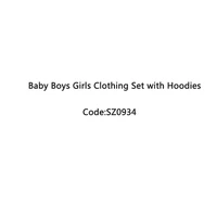 sz0934 baby boys girls clothing set kids clothes with hoodies