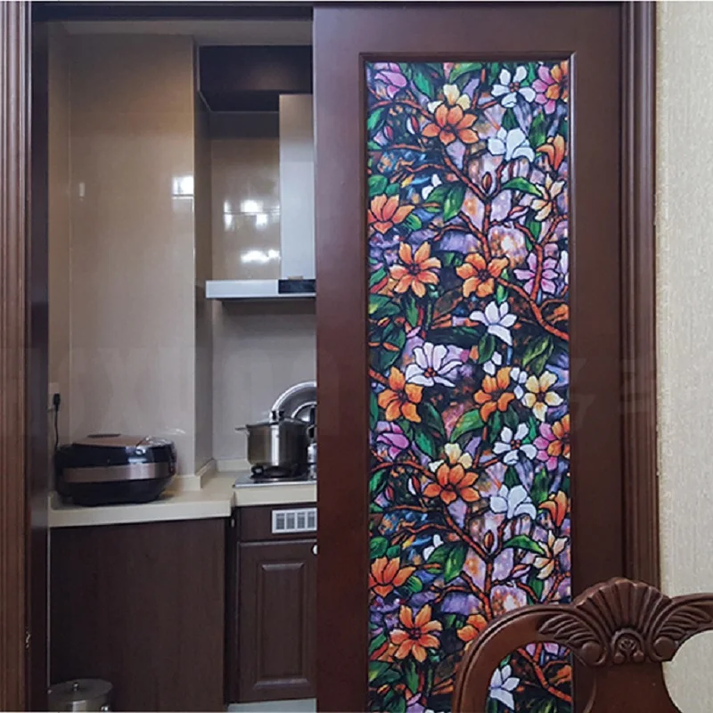 Магнолия стеклянная пленка статическое прилипание неклеящаяся защита