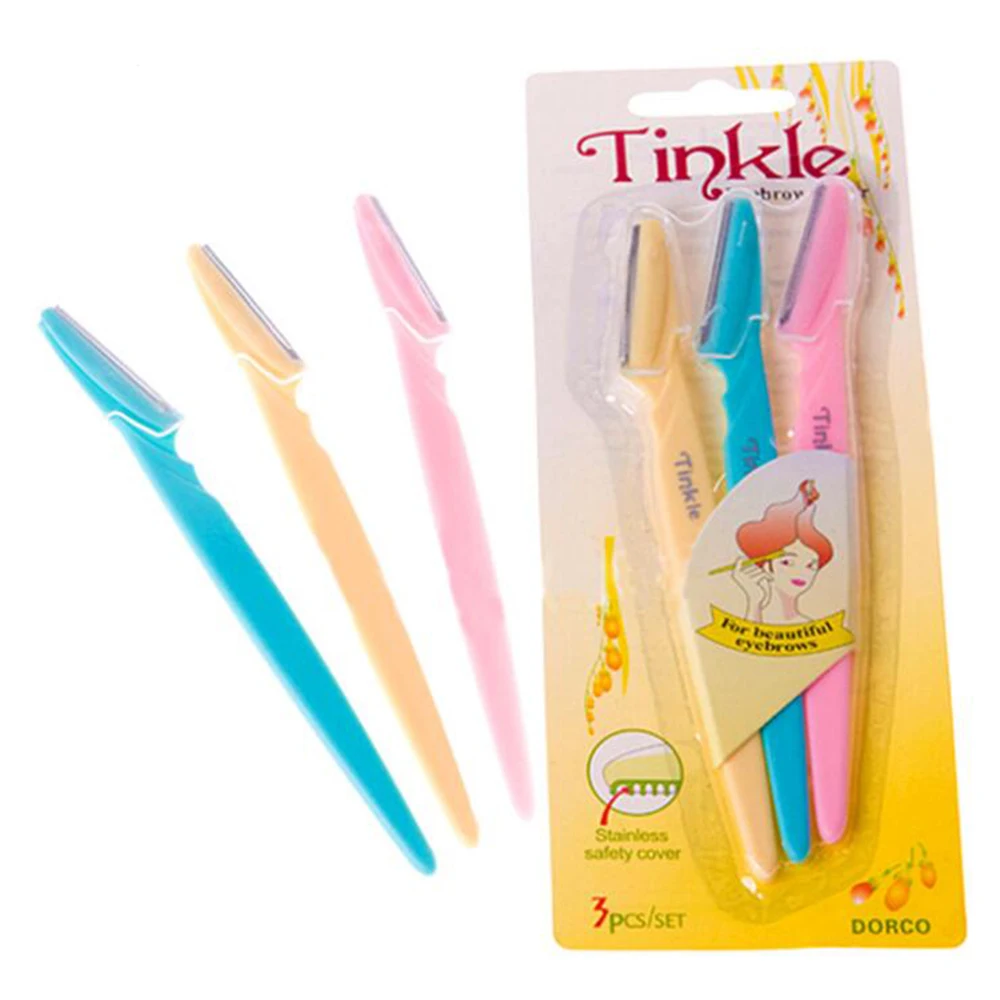 3 шт./компл. модные женские туфли e yebrow лезвие Триммер нож для бритья Бритва