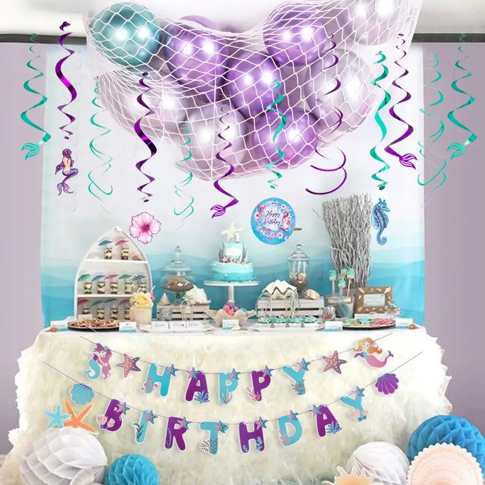 Латексные воздушные шары русалка украшение для вечеринки в честь Дня