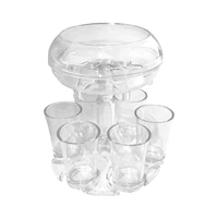 holder for filling liquids drink tool with 6 cups whiskey beer cocktail games shot dispenser home bar party reusable liquor