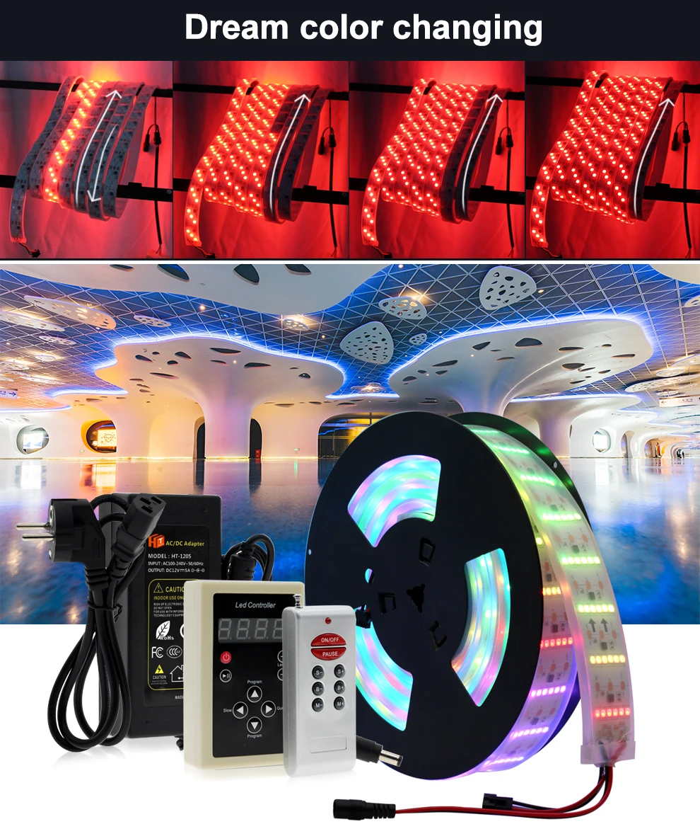 Светодиодный скачки светильник RGB Цвет беговые кроссовки nikeeinglys Сменные Светодиодные ленты 5 м с 133 программа RF контроллер Праздничные огни Decoracion Фея светильник