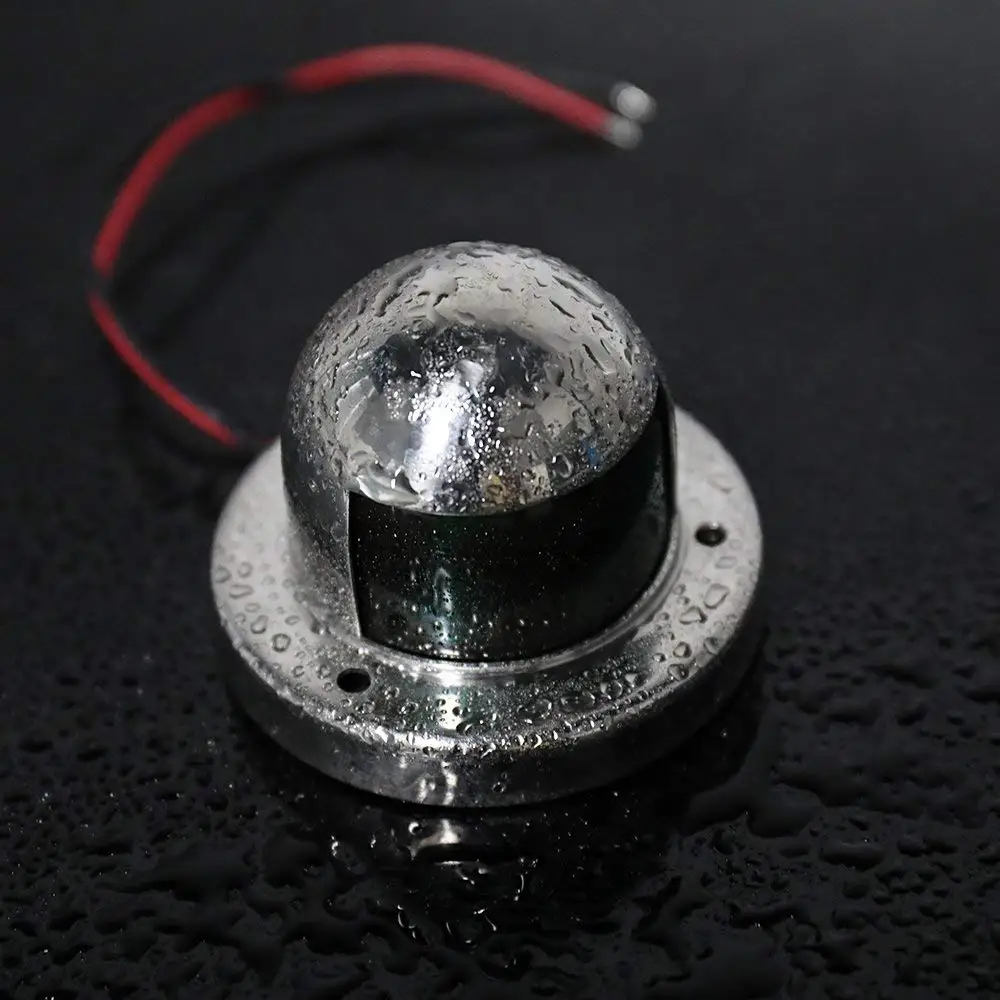 12 V МОРСКОЙ лодочный навигационный светильник, чисто белый кормовой Якорный светильник, Круглый 360 градусов 6300 K лодочный навигационный светильник с бантом s