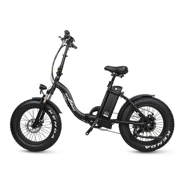 Black Sobowo SF1 20*4,0 дюймов fat tire алюминиевый сплав складной электрический велосипед - Цвет: Black