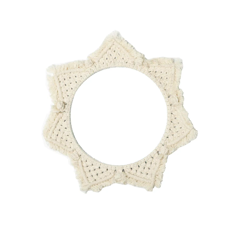 Гобелен из макраме Настенная Декорация зеркало в богемном стиле креативный