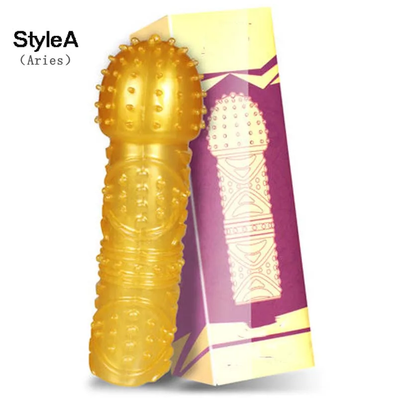 Silicone Penis Condoms Extender G Spot Massagers Delay Ejaculation Sleeve Spiral Stimulation Cock Ring Adult Toys for Men | Красота и