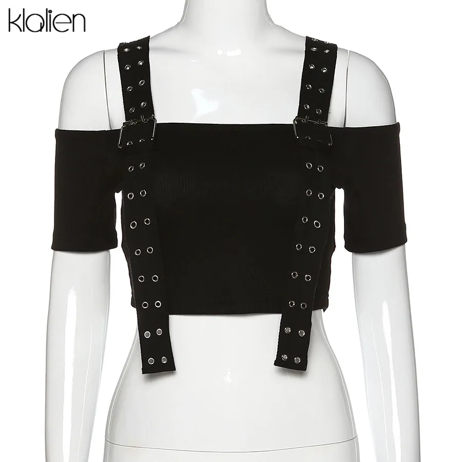 Футболка KLALIEN женская с открытой спиной пикантный Повседневный мягкий