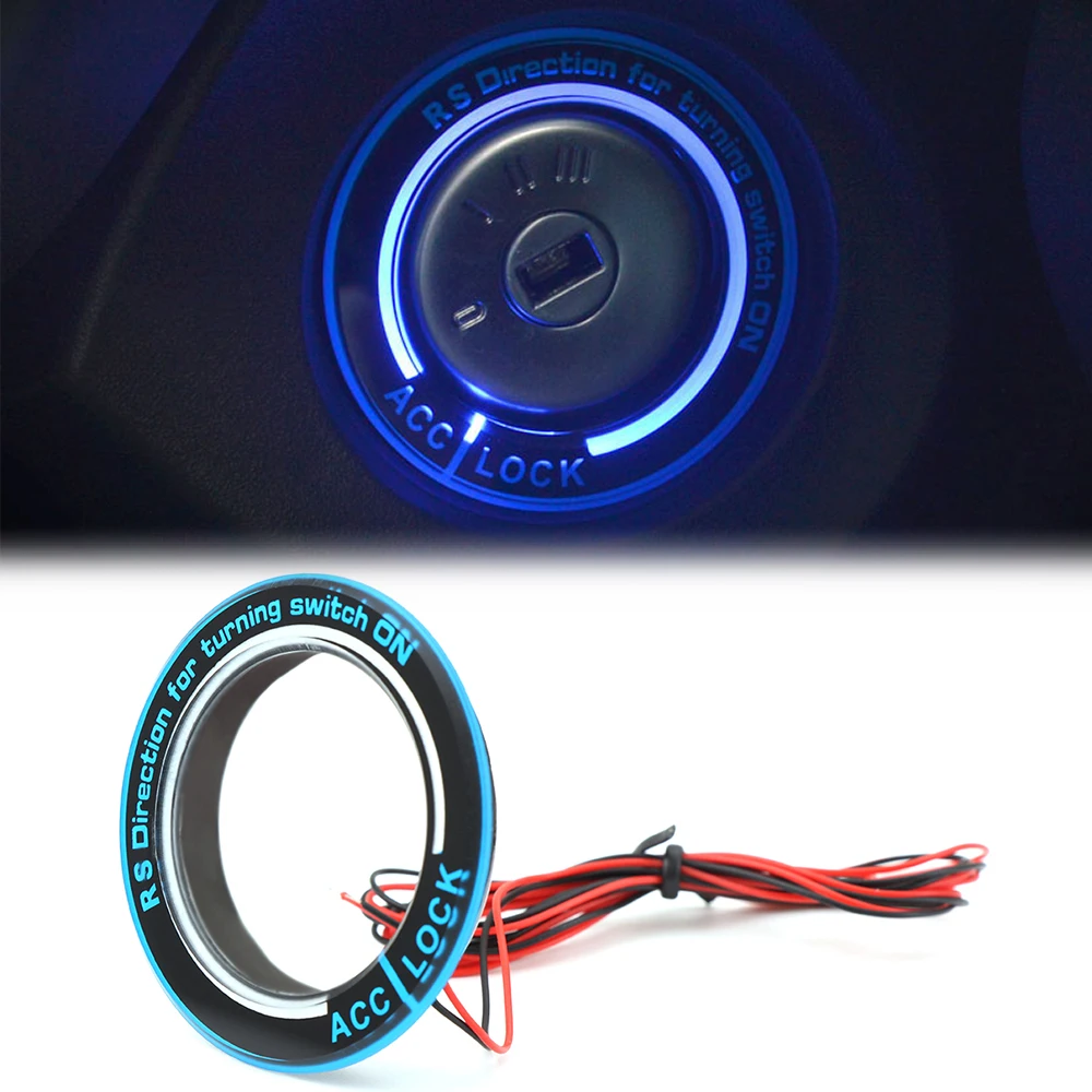 Автомобильный светильник СВЕТОДИОДНЫЙ Переключатель зажигания Крышка/кольцо