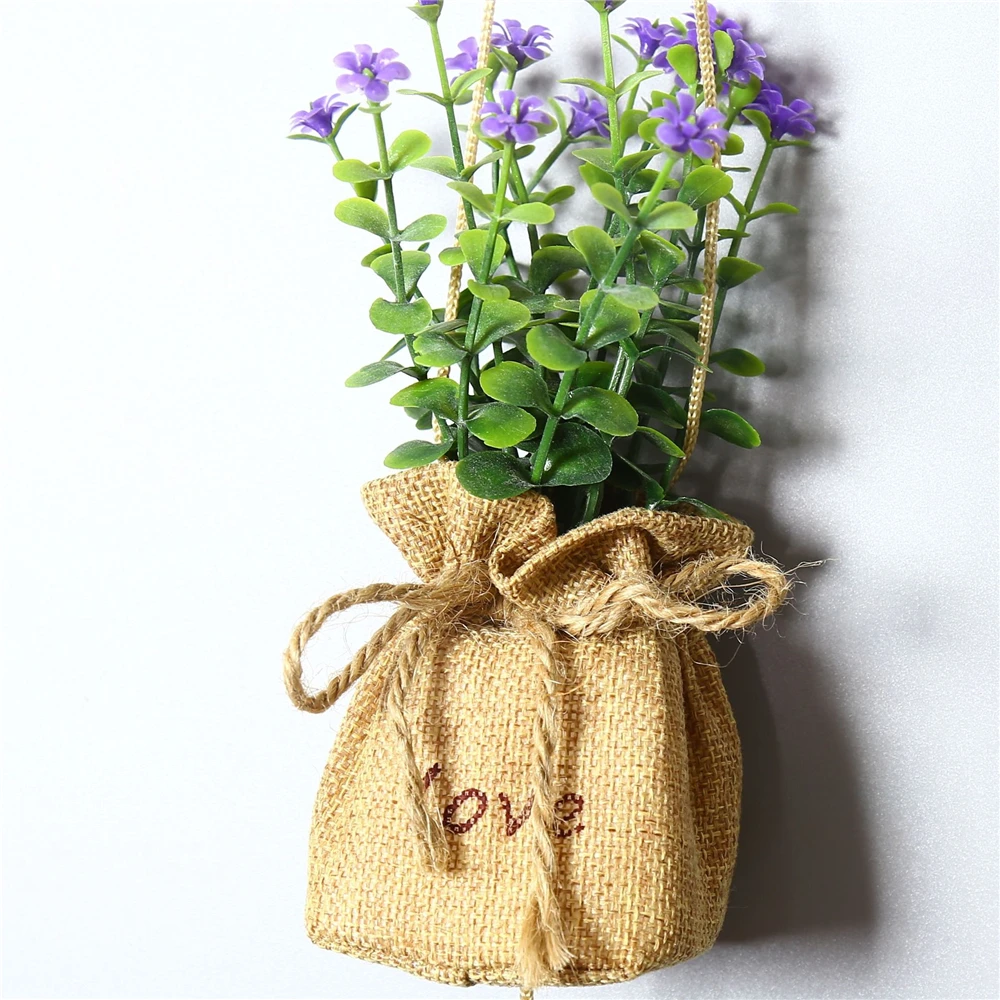 Искусственное растение бонсай искусственный цветок зеленое маленькое Горшечное