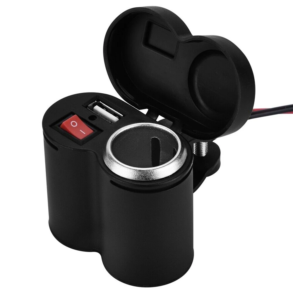 12V 24V водонепроницаемый мотоцикл USB зарядное устройство разветвитель