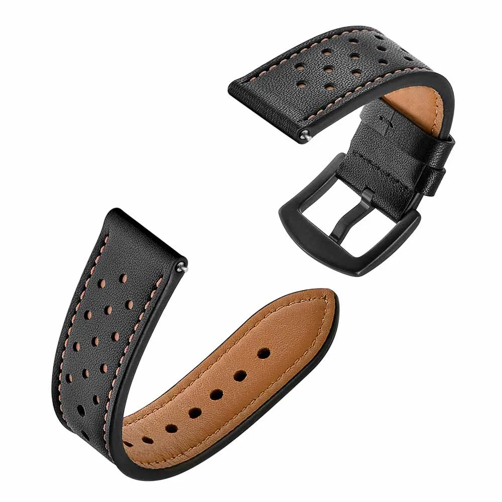 

Genuine Leather Watchband for Huawei Watch GT 2 46mm/Huawei honor magic 2 Replacement Bracelet Strap Band Stainless Steel