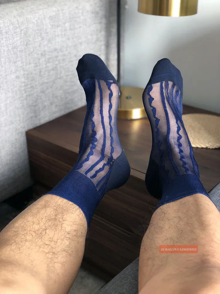 

Footbed Reinforcement Foot Fetish Formal Dressing Suit Outfit Socks Brogue Shoes Mate Sock Thin Chinlon Nylon Old Fashion Socks