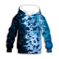 waves 3d printed hoodies family suit tshirt zipper pullover kids suit sweatshirt tracksuitpants 02