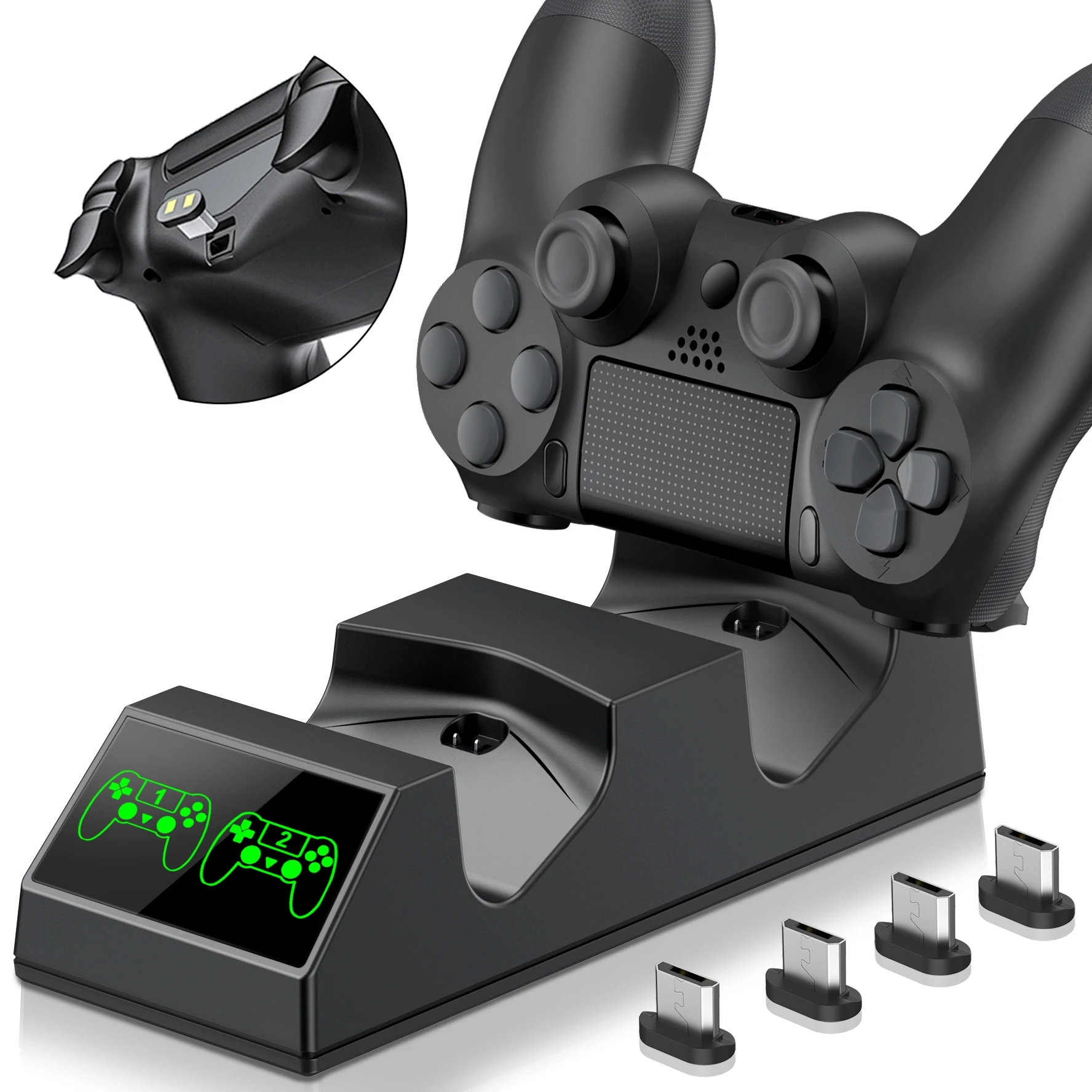 Зарядная док-станция для PS4 контроллер с 4 Micro USB разъемами двойное быстрое