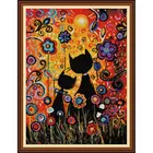 Набор для вышивки крестом, красочная гуашь, кот, 14ct, 11ct