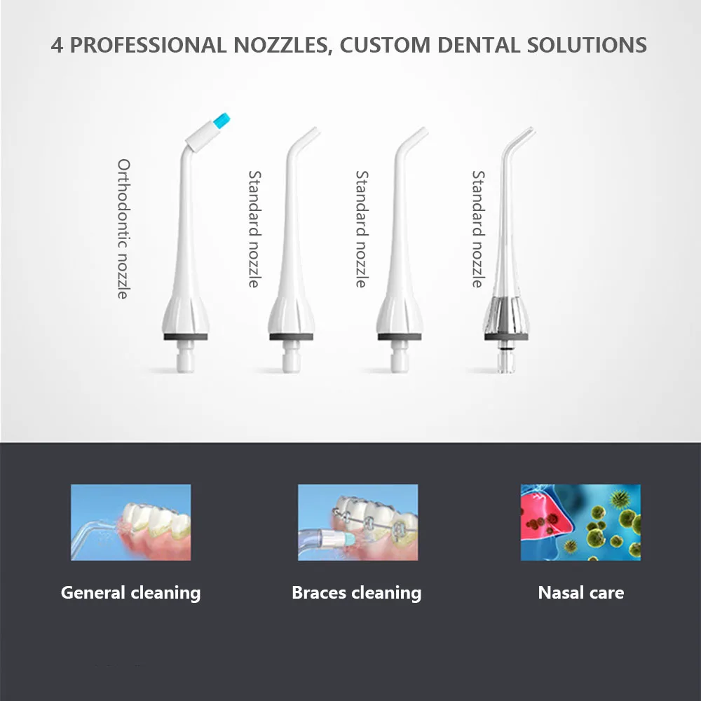 Ирригатор для полости рта USB перезаряжаемая водяная струя портативная зубная