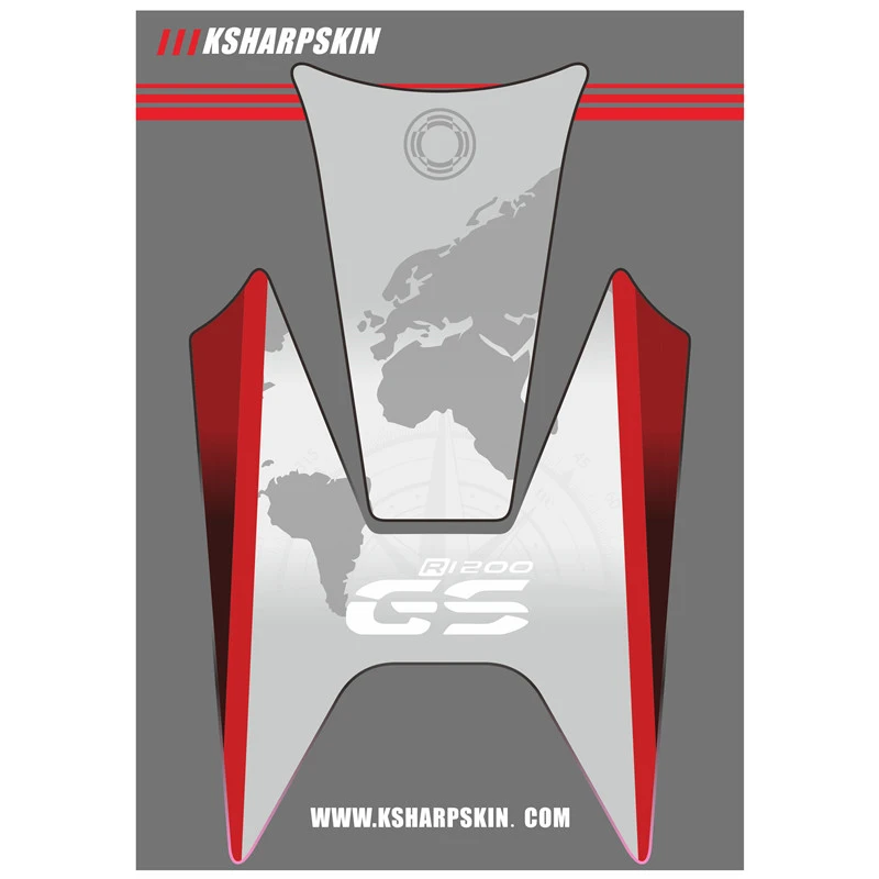 3d наклейка ADESIVI с эмблемой защитная накладка на бак подходит для BMW R1200GS R1200