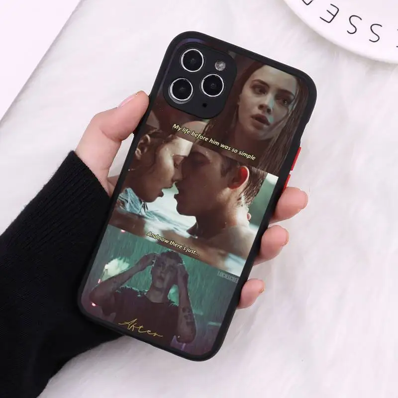 

After movie aestheic love Phone Case Matte Transparent for iPhone 7 8 11 12 s mini pro X XS XR MAX Plus cover funda