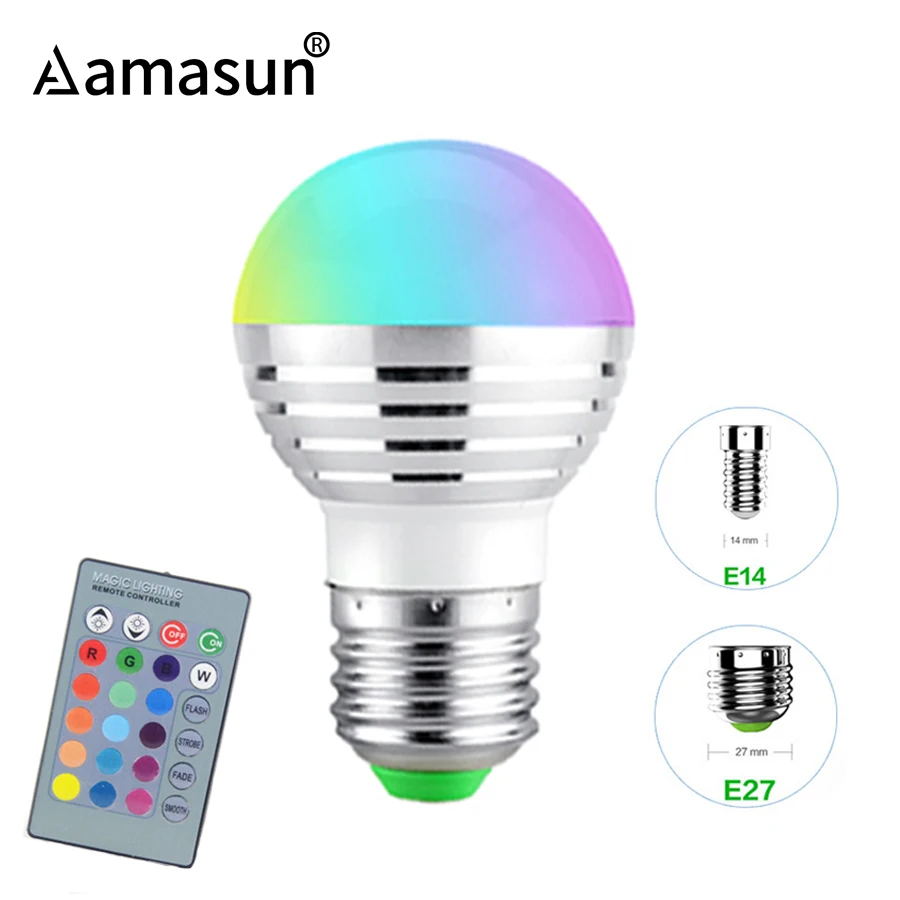 RGB Рождественский Декор атмосфера светодиодный s сценический ночник E27 E14 5 Вт 110 В