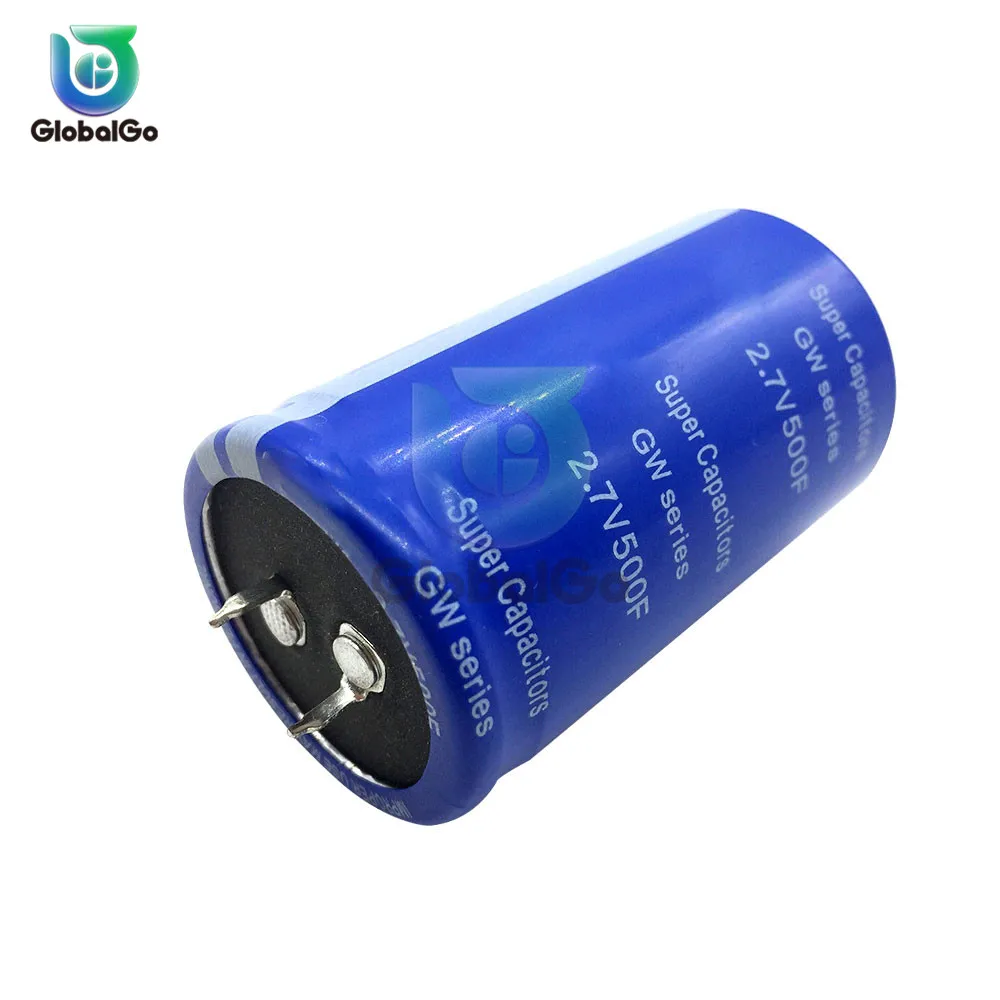 Сверх яркий конденсатор 2,7 V 500F 60*35mm низкий esr-конденсатор Ultracapacitor автомобильный Солнечный двигатель резервный аккумулятор источник питания