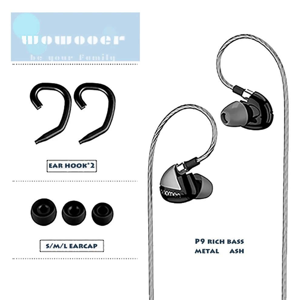 Наушники в ухо с шумоподавлением наушники металлическим Fever Hi Fi гарнитура