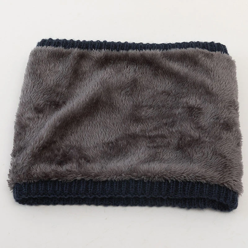 

Knit Mufflers Neck Warmer Collar Scarves 2020 Winter Warm Bib Ring Scarf Casual Plus Velvet Shawl Outdoor Neckerchief Scarves