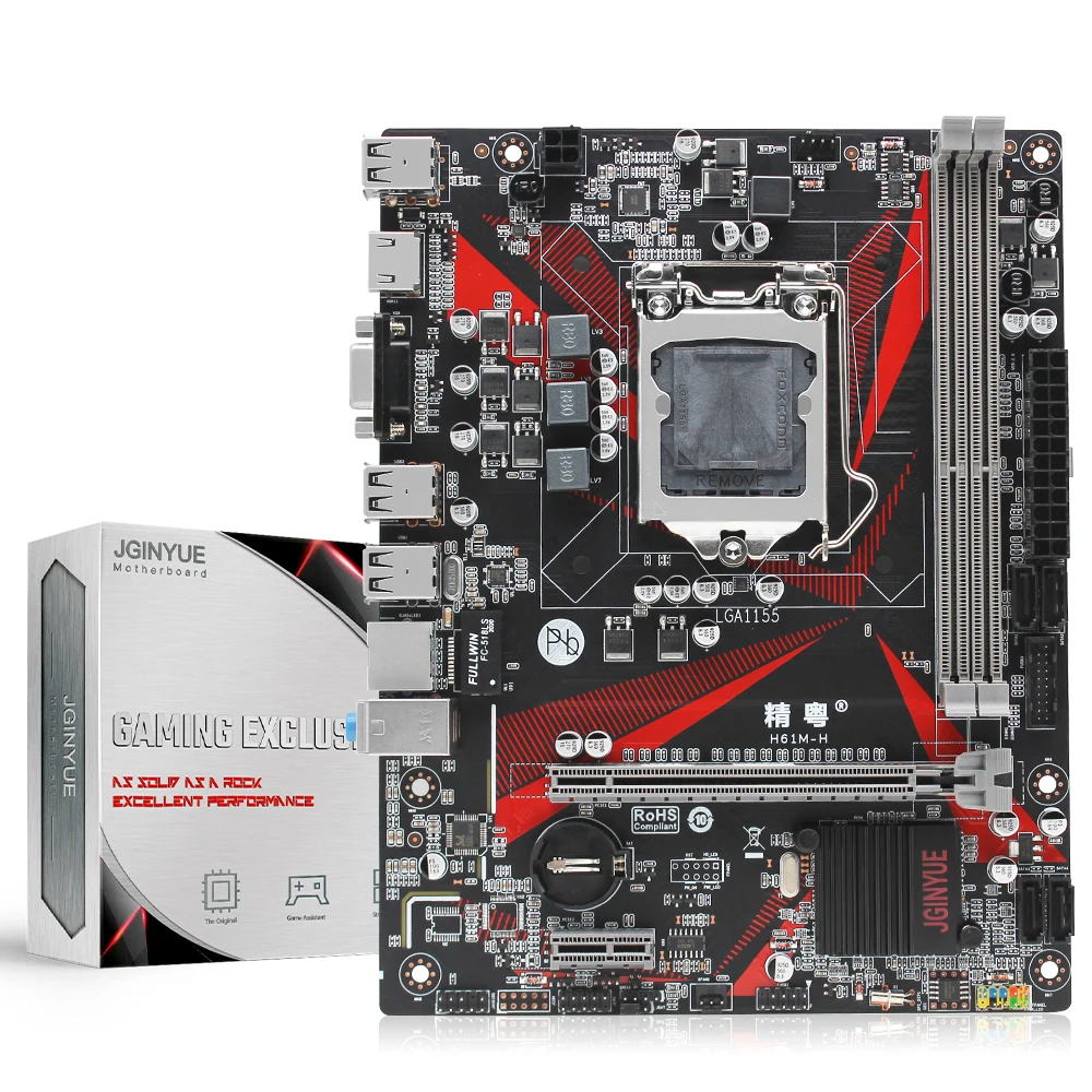 Десктопная материнская плата H61 LGA 1155 с поддержкой процессора Intel i3 i5 i7 USB3.0 SATA3.0 Micro