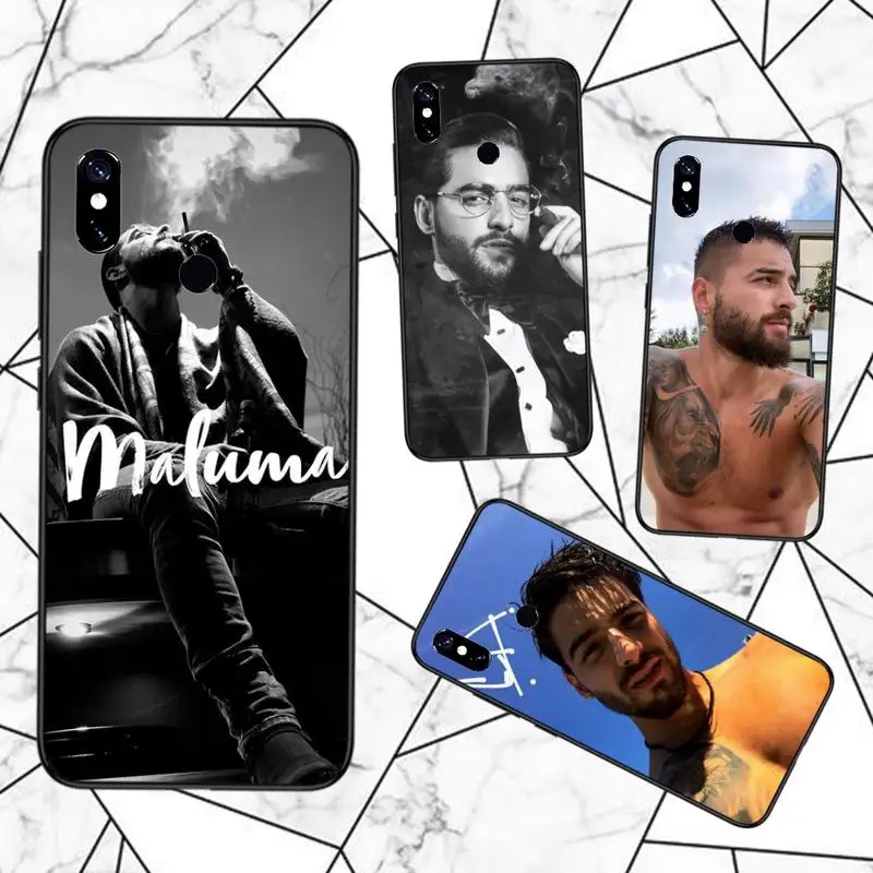 

Colombian singer Maluma Phone Case For Xiaomi Redmi note 7 8 9 t max3 s 10 pro lite funda coque shell cover