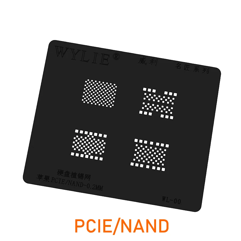 Трафарет Wylie PCIE BGA Reballing для iPhone iPad Nand Микросхема флэш памяти IC Оловянная паяльная