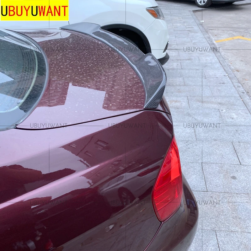 

UBUYUWANT For BMW E90 3 Series 2005-2011 CS STYLE CARBON FIBER REAR Spoiler Tail Trunk Boot Wing Decoration Car Styling