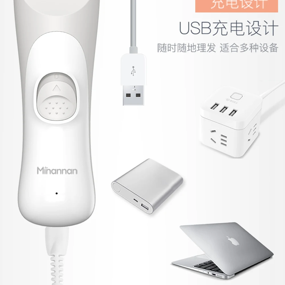 

Baby Hair Clippers Fast Charging Quiet Kids Hair Trimmers A Usb Chargeable Waterproof Cordless Universal 60Mins Battery Lasting