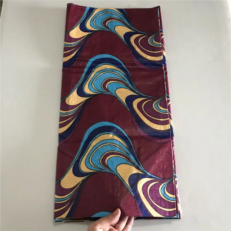 Bazin riche brode африканская tissu ткань полиэстер хлопок черный последние 5 ярдов/шт для