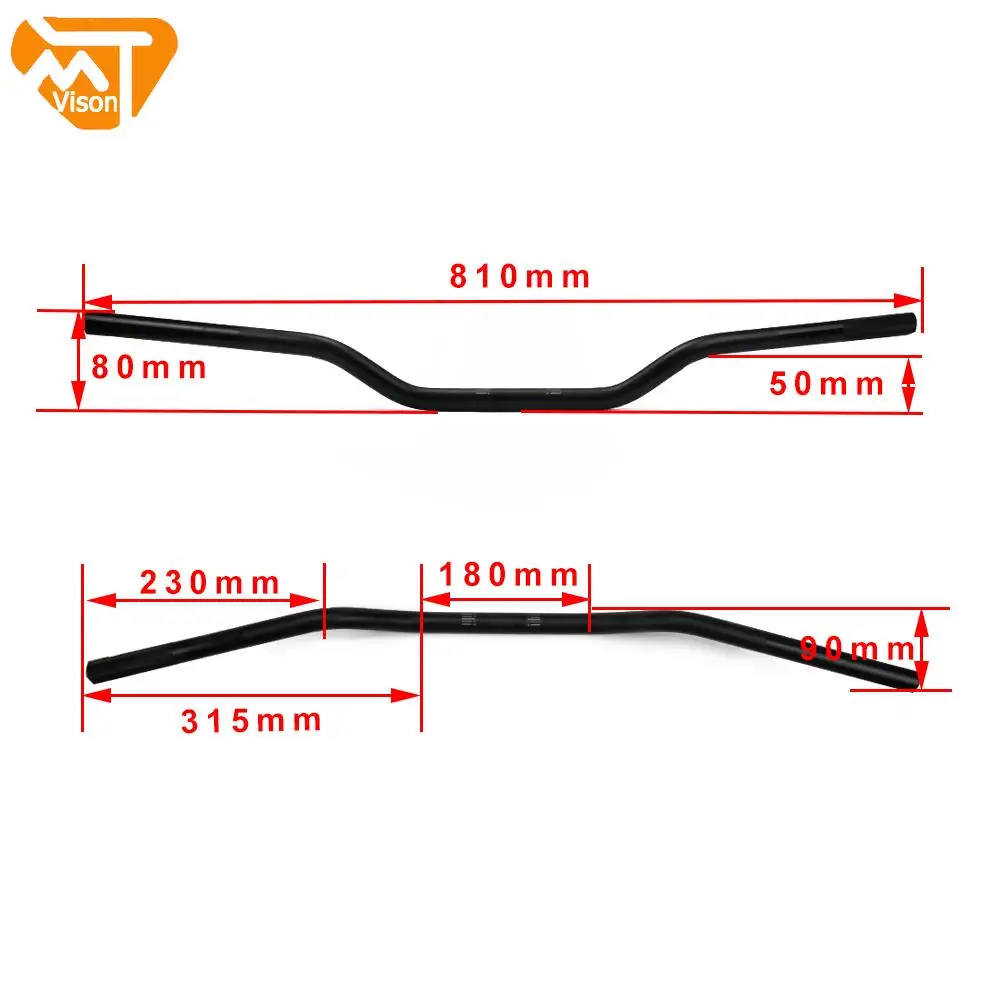 7/8 &quot22 мм ручки руля трубки для Yamaha Honda KTM Suzuki Kawasaki Enduro Supermoto SM мотоциклетные