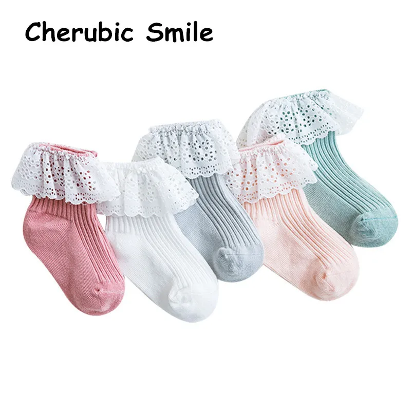 Носки из чесаного хлопка для новорожденных дышащие свободные и нескользящие