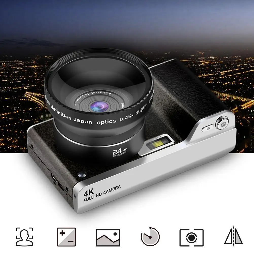LCD 1080P HD Digital SLR Video Recorder Camera Wide Angle Lens Zoomable Camcorder | Электроника