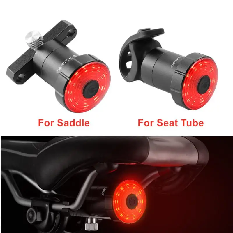 

Умный задний фонарь для велосипеда, стоп-сигнал с автоматическим стартом, водонепроницаемый, задний фонарь для велосипеда, зарядка через USB,...