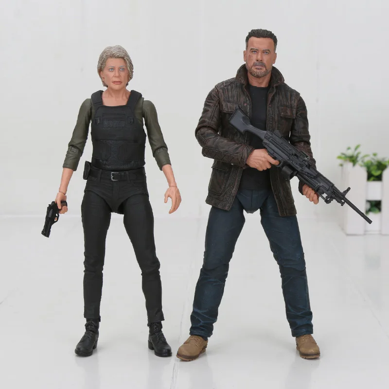 18 см NECA Терминатор T-800 темного рока Сара Коннор движущаяся фигурка Коллекционная
